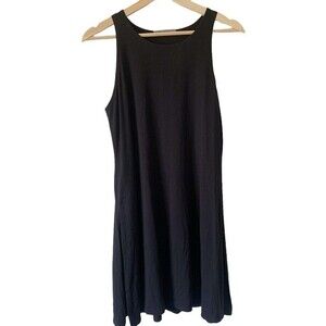 AVIVIT YIZHAR Black Casual Sleeveless Tunic Side Slits Size 1 (US 10-12)